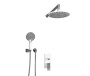 A16067WHITE Встраиваемый комплект для душа с верхней душевой насадкой и лейкой Wasserkraft