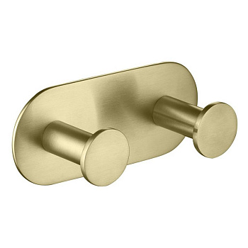 Вешалка-2 крючка Timo Saona 13014/17 золото матовое Вешалка-2 крючка Timo Saona 13014/17 золото матовое