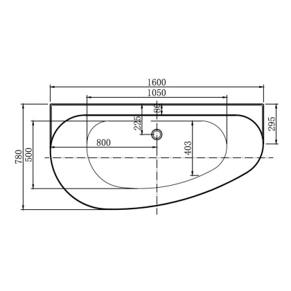 Акриловая ванна Allen Brau Priority 1600x780 2.31005.20B/AM антрацит/белый глянцевый, шт Акриловая ванна Allen Brau Priority 1600x780 2.31005.20B/AM антрацит/белый глянцевый, шт