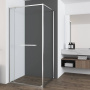 Душевой уголок Tesi VSRW-7TS9012CL, 1200*900, хром, стекло прозрачное