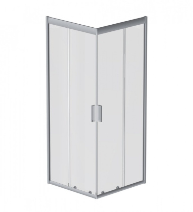 W90G-403-090MT Gem душ.ограждение 90х90 квадрат,стекло прозрачное,профиль мат. серебро, без поддона
