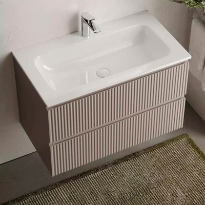 Тумба подвесная SANCOS Snob R 790х445х500, c двумя ящиками оснащенными доводчиками, Doha Soft, арт.SNR80SM