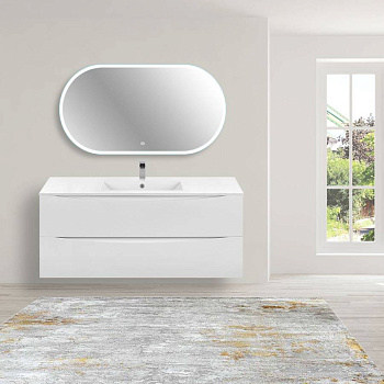 База под керамическую раковину Mia 1200 подвесная, 2 выкатных ящика soft close, G.White База под керамическую раковину Mia 1200 подвесная, 2 выкатных ящика soft close, G.White
