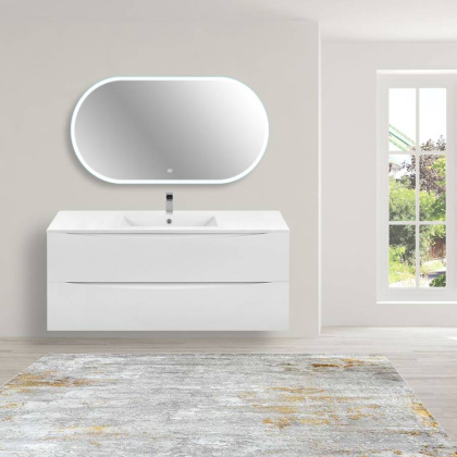 База под керамическую раковину Mia 1200 подвесная, 2 выкатных ящика soft close, G.White База под керамическую раковину Mia 1200 подвесная, 2 выкатных ящика soft close, G.White