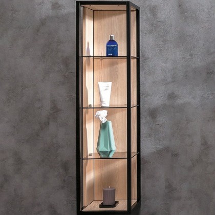 Пенал LOFT высокий light wood, полки стекло 896-L Boheme Пенал LOFT высокий light wood, полки стекло 896-L Boheme