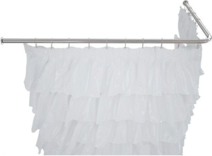 Карниз для ванны Aquanet угловой Г-образный 190х100 Карниз для ванны Aquanet угловой Г-образный 190х100