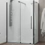 Душевой уголок 100* 90*195 RGW TO-48B (TO-18B + Z-18B) Прямоуг./Чёрный/Прозрачное/6 мм (Easy)