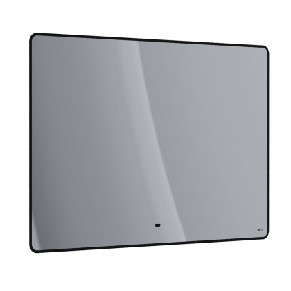 Зеркало Lemark MIOBLACK 120х80см с интерьерной подсветкой, с подогревом