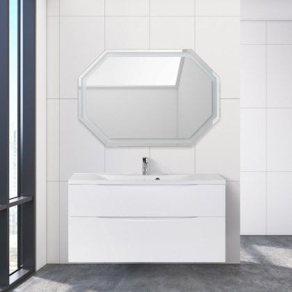 Тумба с раковиной подвесная BelBagno MARINO-H60 110 Rovere Moro, раковина белая Тумба с раковиной подвесная BelBagno MARINO-H60 110 Rovere Moro, раковина белая