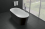 Акриловая ванна без перелива BELBAGNO BB71-1800-NERO-W0, 1800x800x600