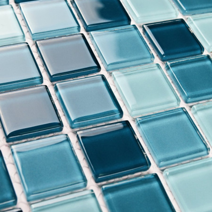 Мозаика стеклянная Sea wave-1 (чип 4*25*25) 300*300(22шт-1.98м2), м2