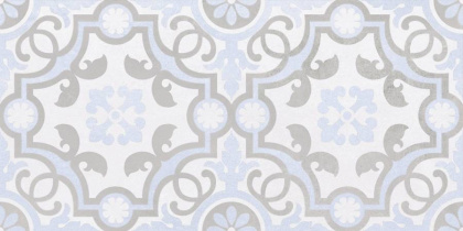 Плитка настенная 34017 Depo узор голубой 25*50 (12шт/1,5м2),м2