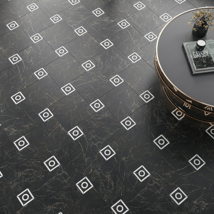 Декор Фрагонар наборный белый 9,9x9,9x0,9