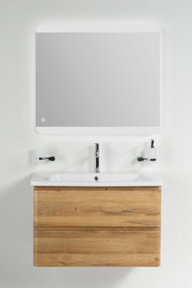Тумба с раковиной подвесная  BelBagno ALBANO-CER 105 Rovere Vintage Bianco, раковина белая Тумба с раковиной подвесная  BelBagno ALBANO-CER 105 Rovere Vintage Bianco, раковина белая