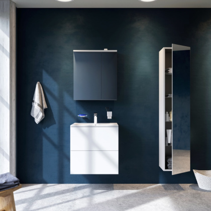 Зеркальный шкаф M70AMCL0601WG Spirit V2.0 с LED-подсветкой левый, 68х60х18,5 см, белый