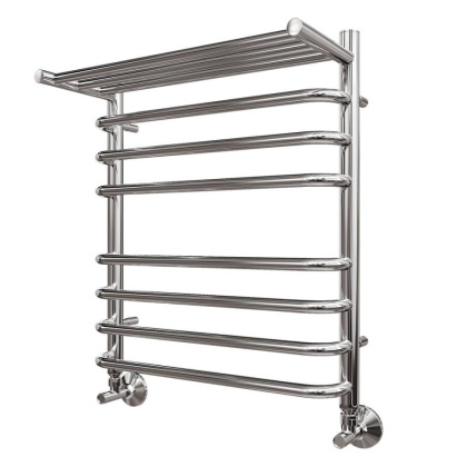 Полотенцесушитель водяной Point Нептун PN09156SP П7 500x600 с полкой, хром Полотенцесушитель водяной Point Нептун PN09156SP П7 500x600 с полкой, хром