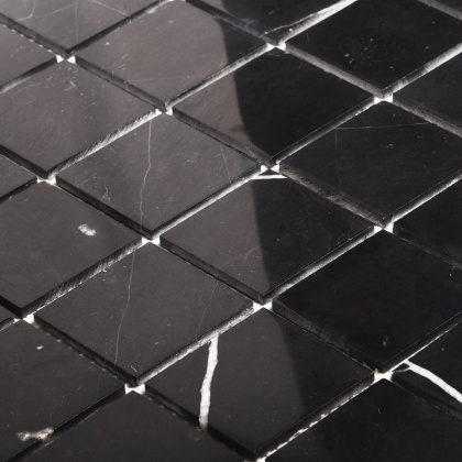 Мозаика, нат. мрамор, BLACK POLISHED 48х48, Classic Мозаика, нат. мрамор, BLACK POLISHED 48х48, Classic