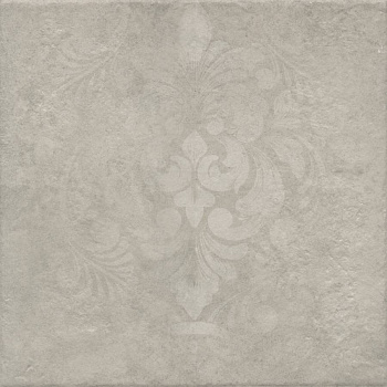 Хадду серый светлый матовый декорированный 40,2x40,2x0,8