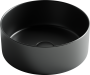 Умывальник чаша накладная круглая (цвет Чёрный Матовый) Element 358*358*137мм