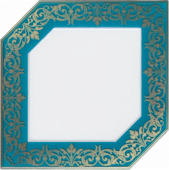 Декор HGD\C250\18000 Клемансо бирюзовый 15*15 (1уп/38шт), шт