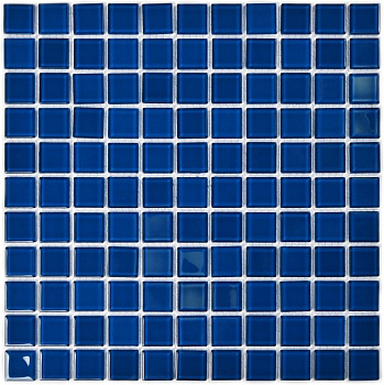 Мозаика стеклянная Deep blu (чип 4*25*25) 300*300(22шт-1.98м2), м2