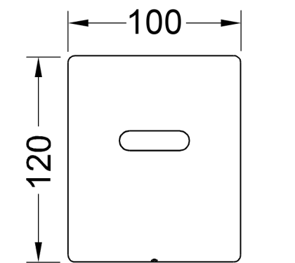 Электронная панель смыва TECEplanus для писсуара, питание от сети 12 В