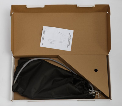 Смеситель для кухни с выдвижным изливом, двухрежимный, нержавеющая сталь, исполнение сатин BB-LAM31B-IN