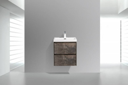 Тумба с раковиной подвесная BelBagno PIETRA MINI 50 Stone, раковина белая Тумба с раковиной подвесная BelBagno PIETRA MINI 50 Stone, раковина белая
