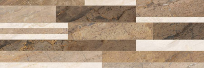 Плитка настенная 60087 Royal микс бежевый (20см*60см*9мм) (10шт/1,2м2) глянцевая, м2