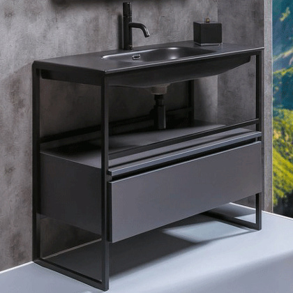 Ящик под консоль LOFT 100 Антрацит, 1 полка 894-100-A Boheme Ящик под консоль LOFT 100 Антрацит, 1 полка 894-100-A Boheme