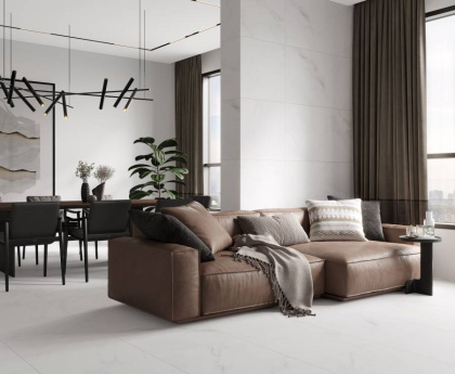 Керамогранит К27 Tenderness белая (60смх60смх9мм) (4шт_1,44м2) матовая, м2