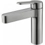 DELTA Смеситель для раковины без донного клапана, нержавеющая сталь, исполнение сатин DEL-LVM-IN