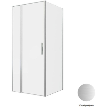 Душевой уголок Allen Brau Priority 90x90 3.31026.BA + 3.31044.BA серебро браш Душевой уголок Allen Brau Priority 90x90 3.31026.BA + 3.31044.BA серебро браш