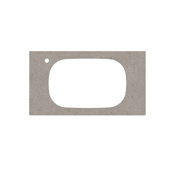 Спец. изделие декоративное для раковин, встраиваемых сверху MAGICA Риккарди 90 см, серый матовый MA.2.1.SG519920R\90