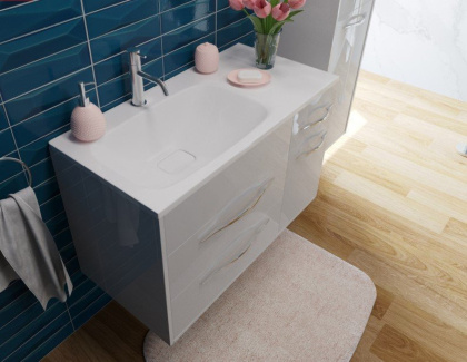 Раковина "Barcelona 90 silk" правая 900х450