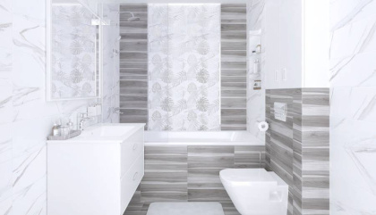 Декор-2 Elegance белый 20х50, шт