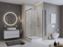 Душевой уголок BelBagno UNO-195-A-2-100-CH-CR Душевой уголок BelBagno UNO-195-A-2-100-CH-CR