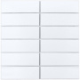 Керамическая мозаика, White Matt 47x147, Brick & Metro