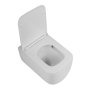 LUCE-TOR Унитаз подвесной безободковый с сиденьем дюропласт soft close, BB076CH-TOR/SC