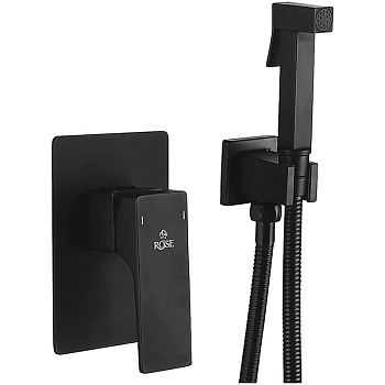 Гигиенический душ со смесителем Rose R1005H, черный