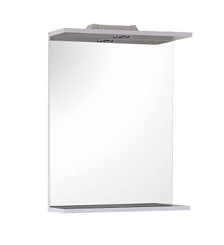 Зеркало Onika Омега 52 белое, с подсветкой