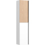 Шкаф-пенал SANCOS Delta подвесной дуб светлый/белый , 350х300х1600 мм, арт. PDL35W