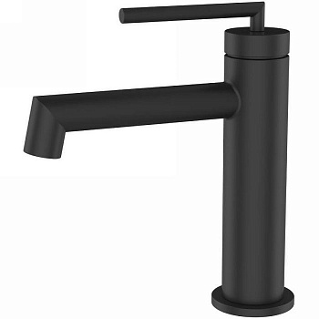 ACQUA Смеситель для раковины без донного клапана, черный ACQUA-LVM-NERO
