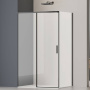 Душевой уголок Soft 2 VSR-3SO28010CLB, 1000*800, черный, стекло прозрачное