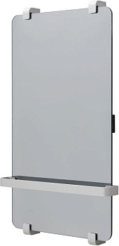 Полотенцесушитель электрический Allen Brau Infinity 80x44 с рейлингом и креплением, серебро браш