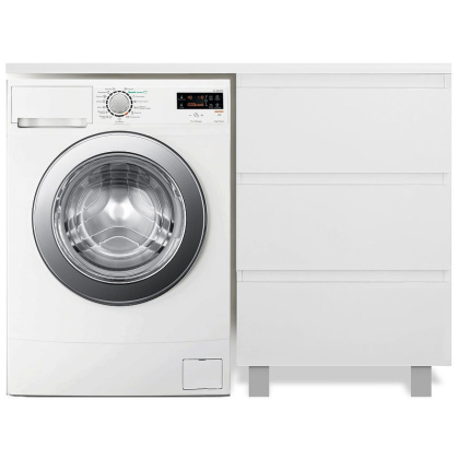 Комплект мебели Dallas Luxe 1300х482 правосторонний напольный 3 ящика (ШхГхВ) 648х476х860