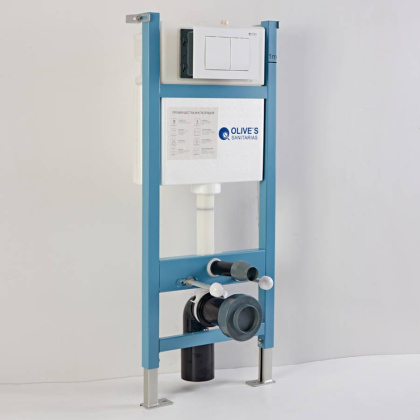 Система инсталляции Olive's с кнопкой PORTO бел.,  ширина 48 см, арт. M48010-PR412W