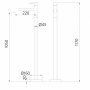 Смеситель ABBER Wasser Kreis AF8140G напольный для раковины, золото матовое