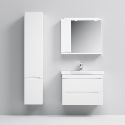 M80CHL0356WG Like, шкаф-колонна, подвесной, левый, 35 см, двери, Белый, глянец, шт