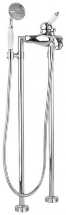 ELITE-VDPM-02-Nc Напольный смеситель для ванны и душа однорычажный, исполнение бронза, ручка орех ELITE-VDPM-02-Nc Напольный смеситель для ванны и душа однорычажный, исполнение бронза, ручка орех